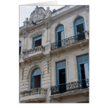 old havana bldg greeting card