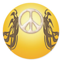 Old Hippie Peace Sticker