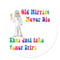 Old Hippies stickers by oldrockerdude Old Hippies stickers