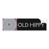 OLD HIPPY bumper stickers by spiritcircle OLD HIPPY bumper stickers
