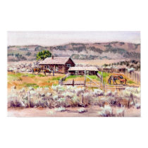 OLD HOMESTEAD by SHARON SHARPE posters