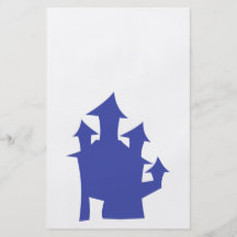 Old House. Deep Blue. Personalized Flyer