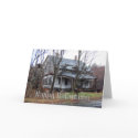Old House Halloween card