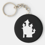 Old House, in White. Keychain