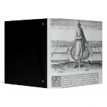 Old Indian Man in his Winter Garment Vinyl Binder