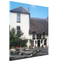 OLD INN MULLION STRETCHED CANVAS PRINTS
