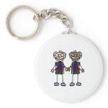 Old Interracial Couple Keychains