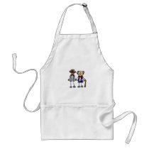 Old Interracial Gay Couple Aprons