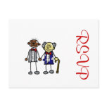 Old Interracial Gay Couple - Asian Black Post Cards