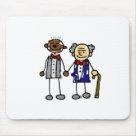 standard_mousepad - This great older couple shows that gender and race do not matter when you find love.  This great gift is perfect for anyone who is marrying their same sex partner, show everyone that you are in love and nothing will stop you from declaring your love. Great to show everyone you were just married, or for use as wedding favors or invitations.
