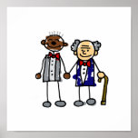 Old Interracial Gay Couple posters