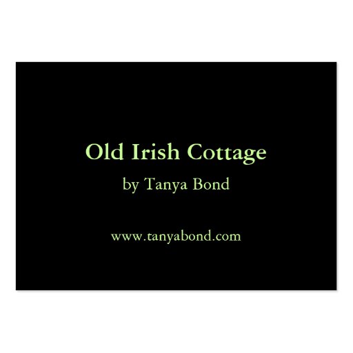 Old Irish cottage Business Card (back side)