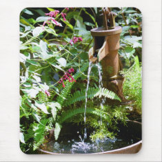 Old Iron Pump Fountain mousepad