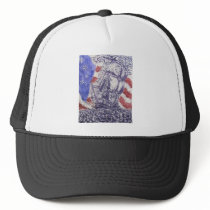 old ironsides woodcut print hats by Halsart old ironsides woodcut print hats