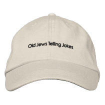 Old Jews Telling Jokes: The Hat! embroidered hats