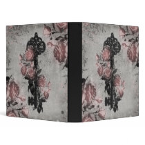Old Key and Roses Binder
