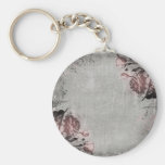 Old Key and Roses Keychain