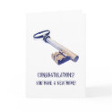 Old Key New Home Card