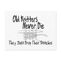 Old Knitters Postcards
