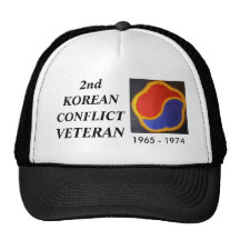 OLD KOREA DMZ 1, 2nd, KOREAN, CONFLICT, VETERAN Mesh Hats