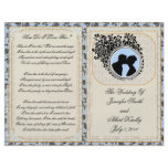 Old Lace Delft Wedding Program Flyer Design
