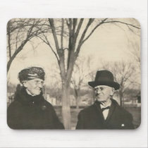 old lady and old man mousepads