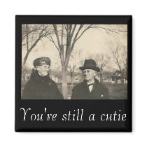 old lady and old man, You're still a cutie magnet