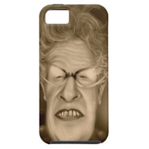 Old Lady OAP Vintage Caricature Retro iPhone 5 Cases