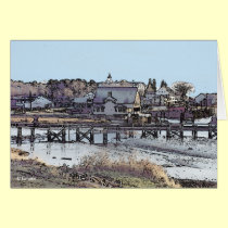 Old Landing--blank card by BlarneyCards Old Landing--blank card