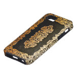 Old Leather Black & Gold Book Cover iPhone 5 Case