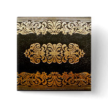 Old Leather Book Cover Buttons