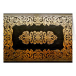 Old Leather Book Cover Greeting Card
