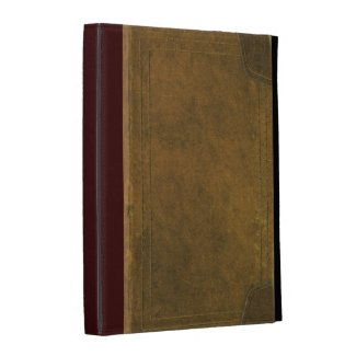 old leather book cover iPad folio case