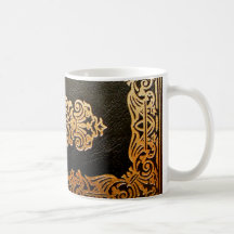 Old Leather Book Cover Mug