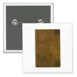 old leather book cover pinback button