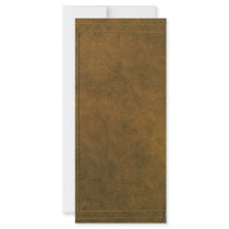 old leather book cover rack card