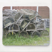 Old Lobster traps mousepads by bawilbur Old Lobster traps mousepads