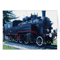 Old locomotive card