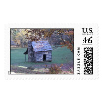 old log cabin postage