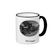 Old logger mug