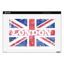 Old London flag Decal For 15" Laptop