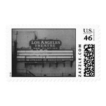 Old Los Angeles Theatre Sign Stamp