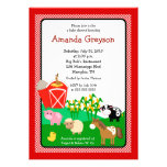 Old MacDonald Barnyard 5x7 Baby Shower Invitation