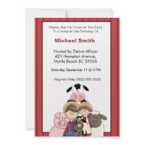 Old MacDonald Birthday Invitations