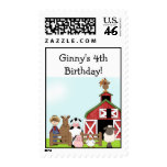 Old MacDonald Farm Barnyard EIEIO Postage Stamps