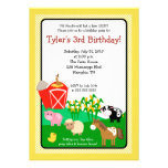 Old MacDonald Farm EIEIO 5x7 Birthday Invitation