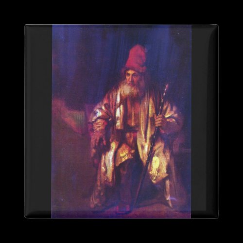 Old man in the armchair 2 by Rembrandt Fridge Magnets