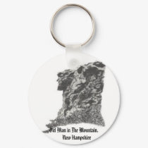 Old Man in The Mountain, NH- Artist's Pen Sketch keychains by PURPLEGREYHOUND Old Man in The Mountain, NH- Artist's Pen Sketch keychains