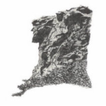 Old Man in the Mountain, NH - Artist's Pen Sketch photo sculptures by PURPLEGREYHOUND Old Man in the Mountain, NH - Artist's Pen Sketch photo sculptures
