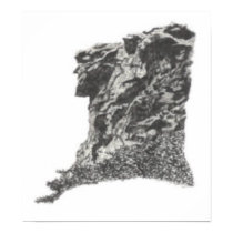 Old Man in the Mt - NH sketch print by T. Wiepert by PURPLEGREYHOUND Old Man in the Mt - NH sketch print by T. Wiepert